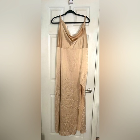 SHEIN Dresses & Skirts - Shein Elegant Champagne Slip Dress 4X